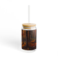 Fall Forest Path Sipper Glass