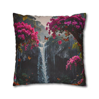 Floral Waterfall Garden Pillowcase