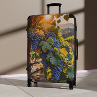 Wine Grapes Vineyard Cabin Suitcase