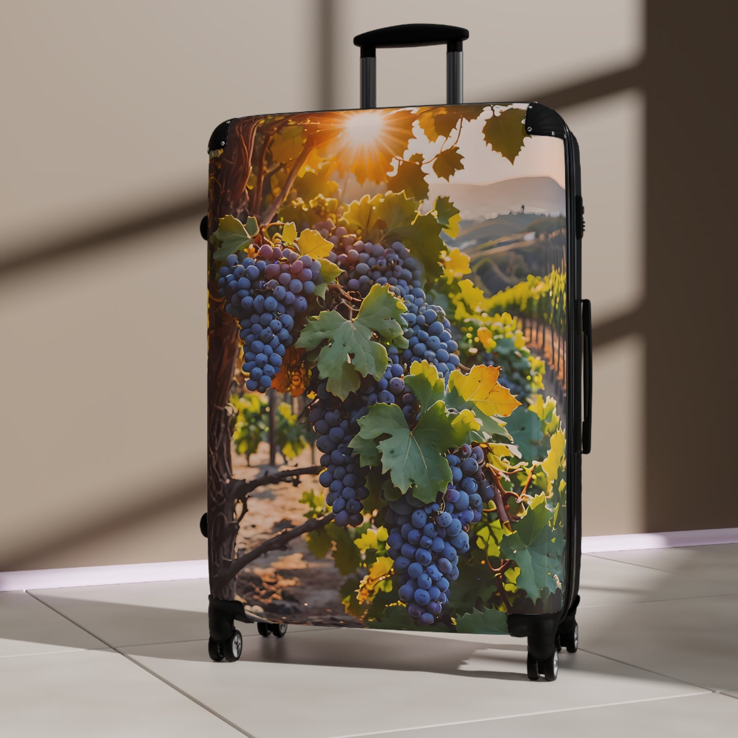 Wine Grapes Vineyard Cabin Suitcase