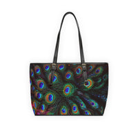 Peacock Feather PU Shoulder Bag