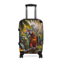 Macaw in Jungle Cabin Suitcase