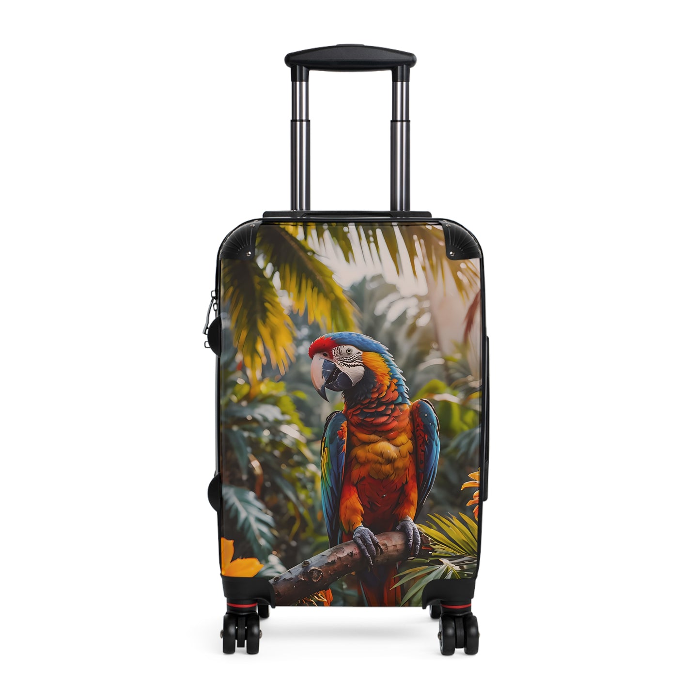 Macaw in Jungle Cabin Suitcase