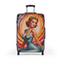 Retro Female Art Cabin Suitcase