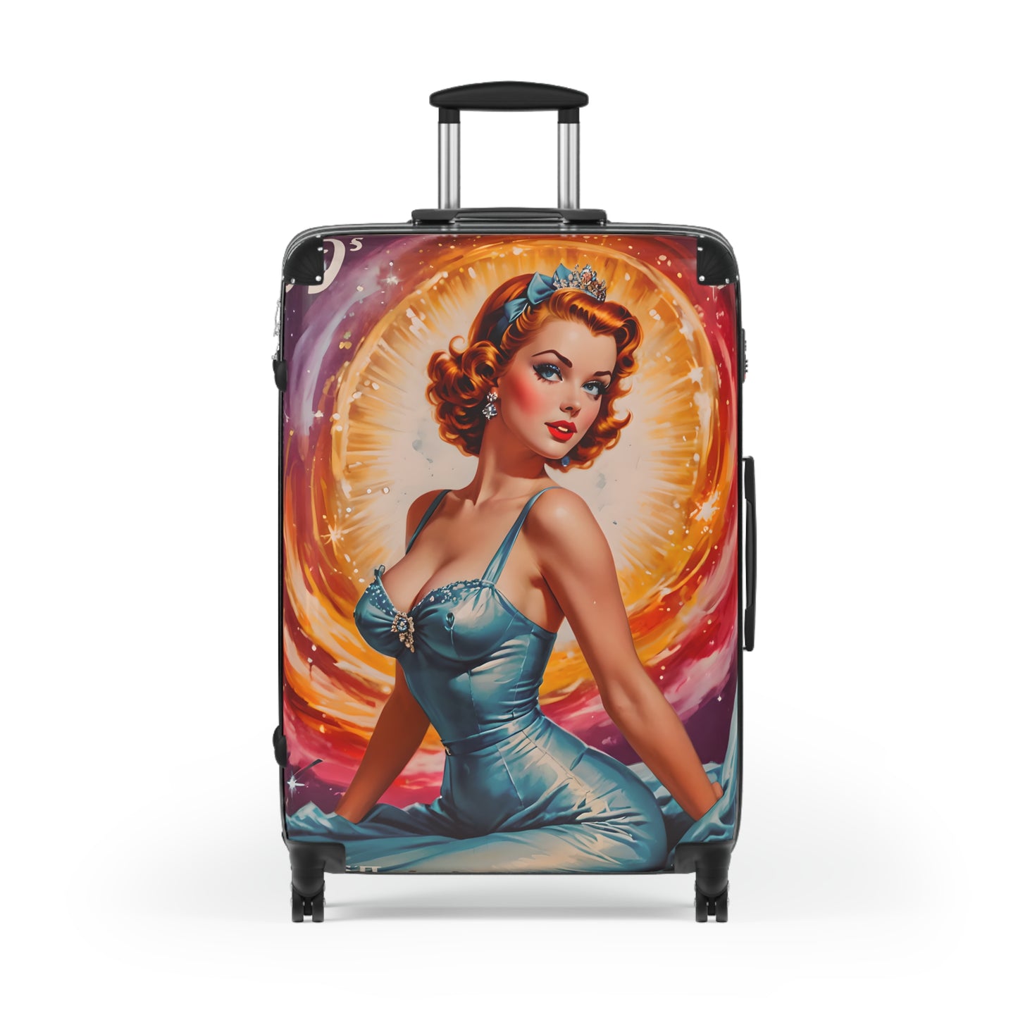 Retro Female Art Cabin Suitcase