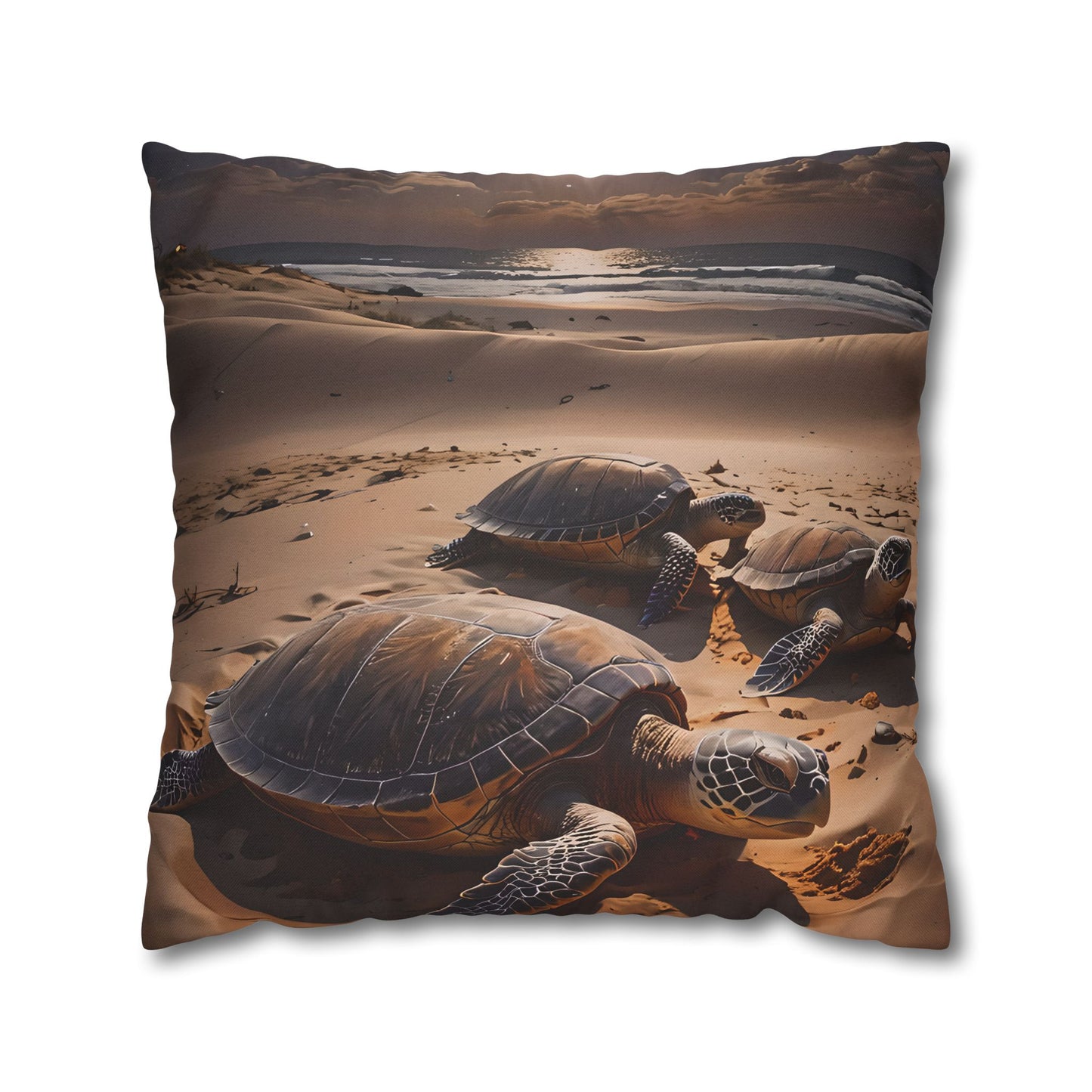 Sea Turtle on the Beach Pillowcase