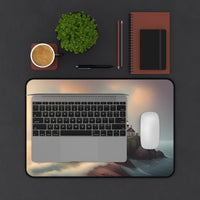 Serene Coastal Lighthouse Desk Mat