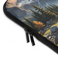 Peaceful Mountain Man and Dog Laptop Sleeve