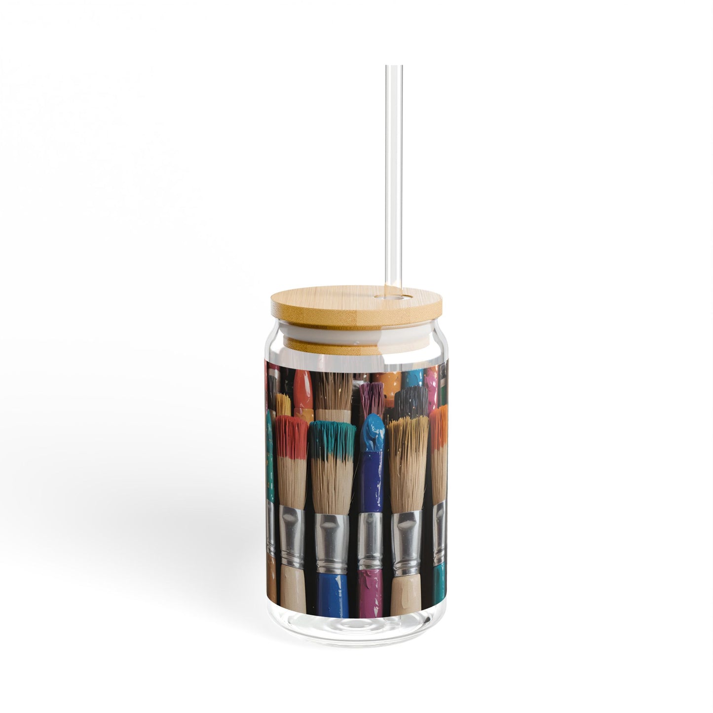 Artist Paintbrush Sipper Glass
