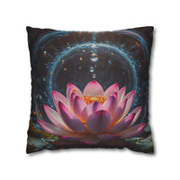 Lotus Waterdrop Decorative Pillowcase