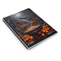 Halloween Cauldron Spiral Notebook