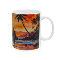 Sunset Surf Ceramic Mug