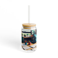 Cozy Teachers Study Desk Sipper Glass