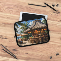 Tropical Beach Bar Paradise Laptop Sleeve