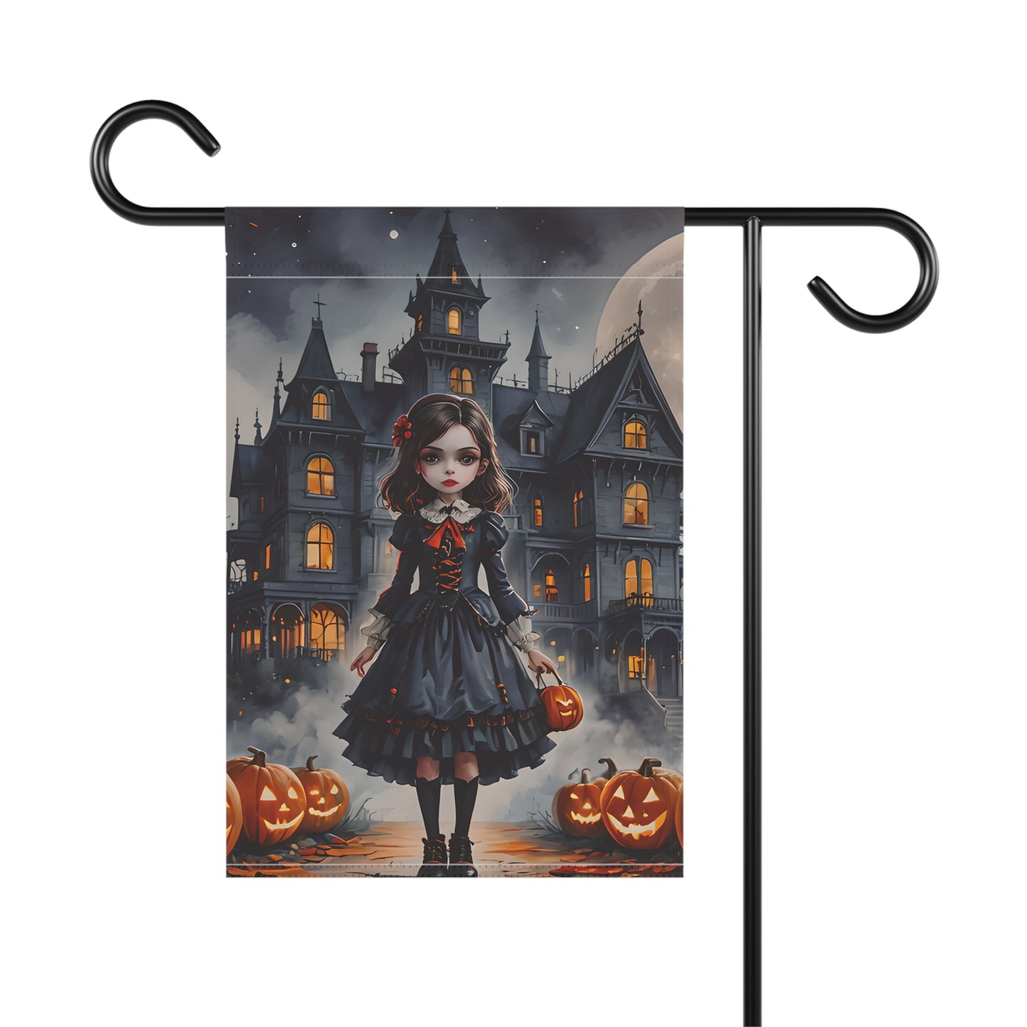 Haunted Mansion Girl Garden Flag