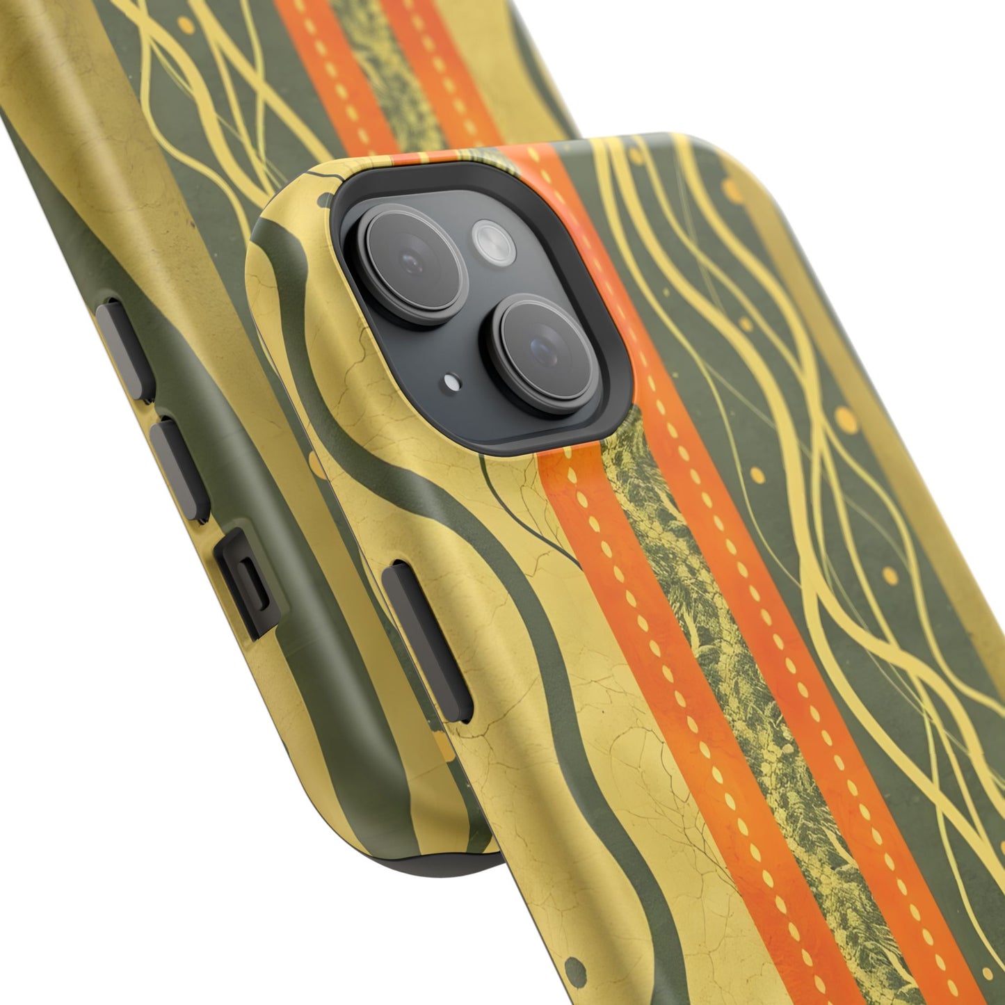 Autumn Colors Stripes Magnetic Phone Case
