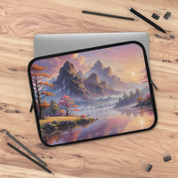 Artistic Mountain Sunset Laptop Sleeve
