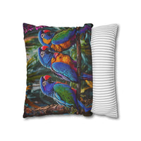 Tropical Parrots Decorative Pillowcase