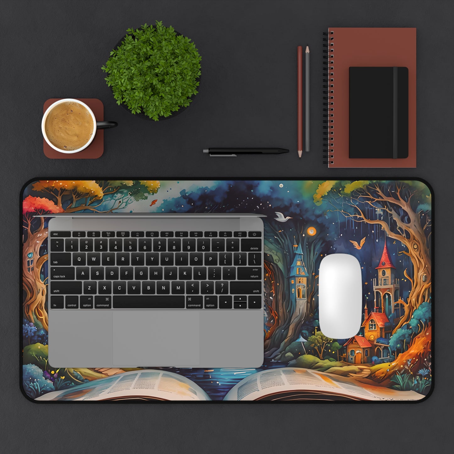 Enchanting Fantasy Storybook Desk Mat