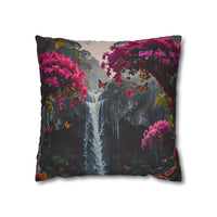 Floral Waterfall Garden Pillowcase