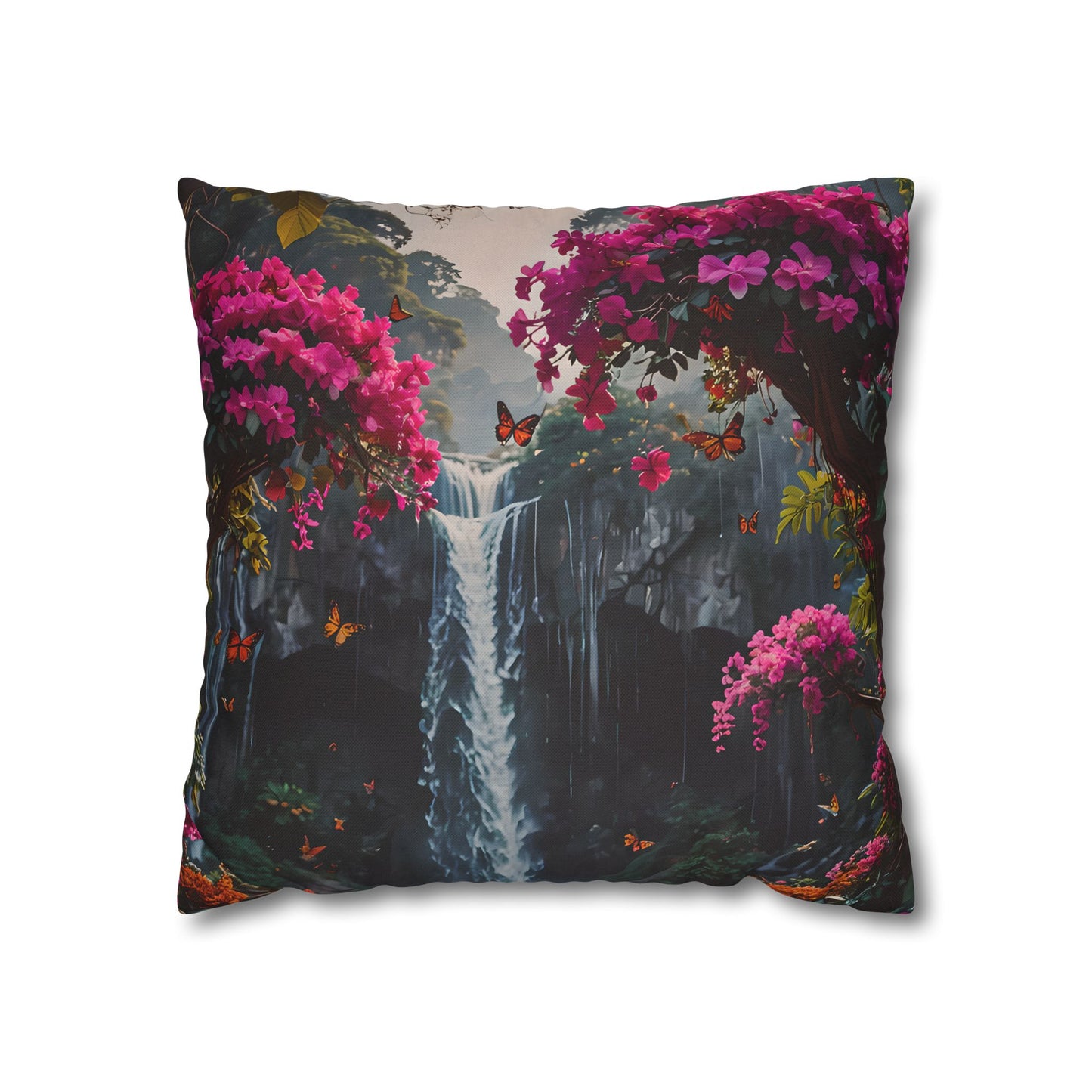 Floral Waterfall Garden Pillowcase