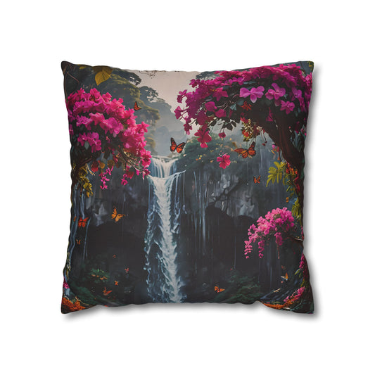 Floral Waterfall Garden Pillowcase