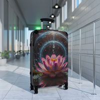 Pink Lotus Flower Cabin Suitcase
