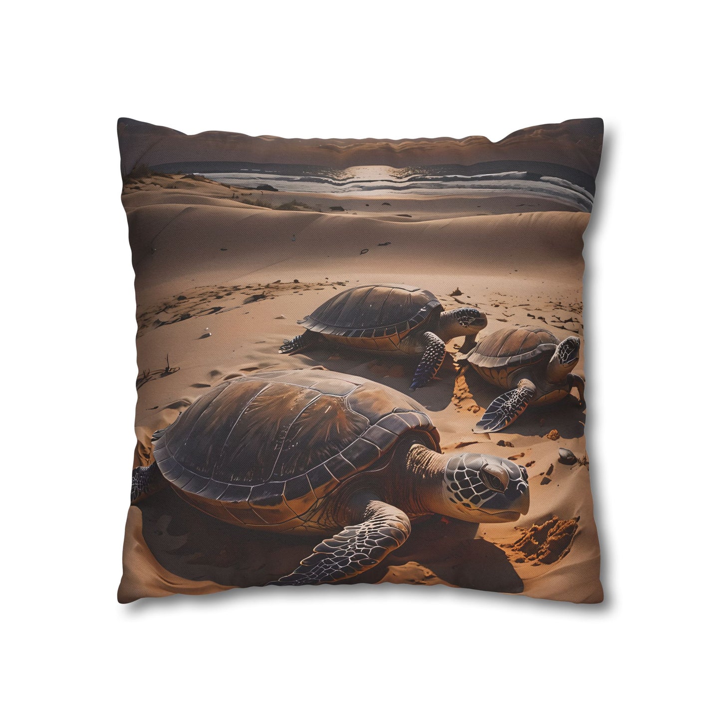 Sea Turtle on the Beach Pillowcase