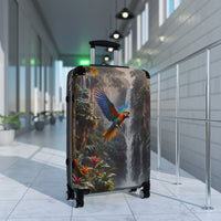 Tropical Waterfall Parrot Cabin Suitcase