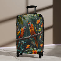 Tropical Parrot Cabin Suitcase