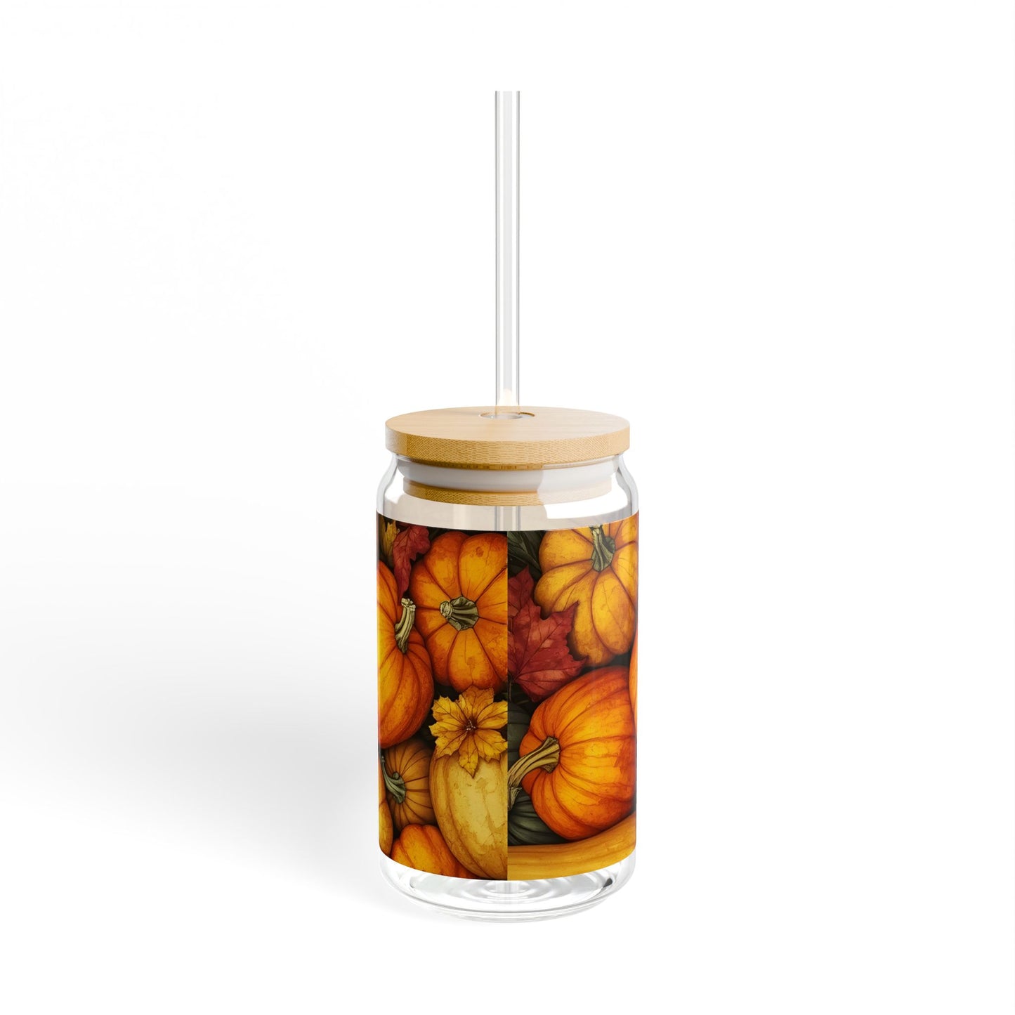 Pumpkin Harvest Sipper Glass