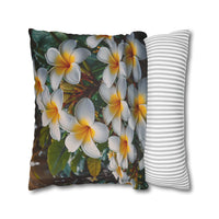 Plumeria Floral Decorative Pillowcase