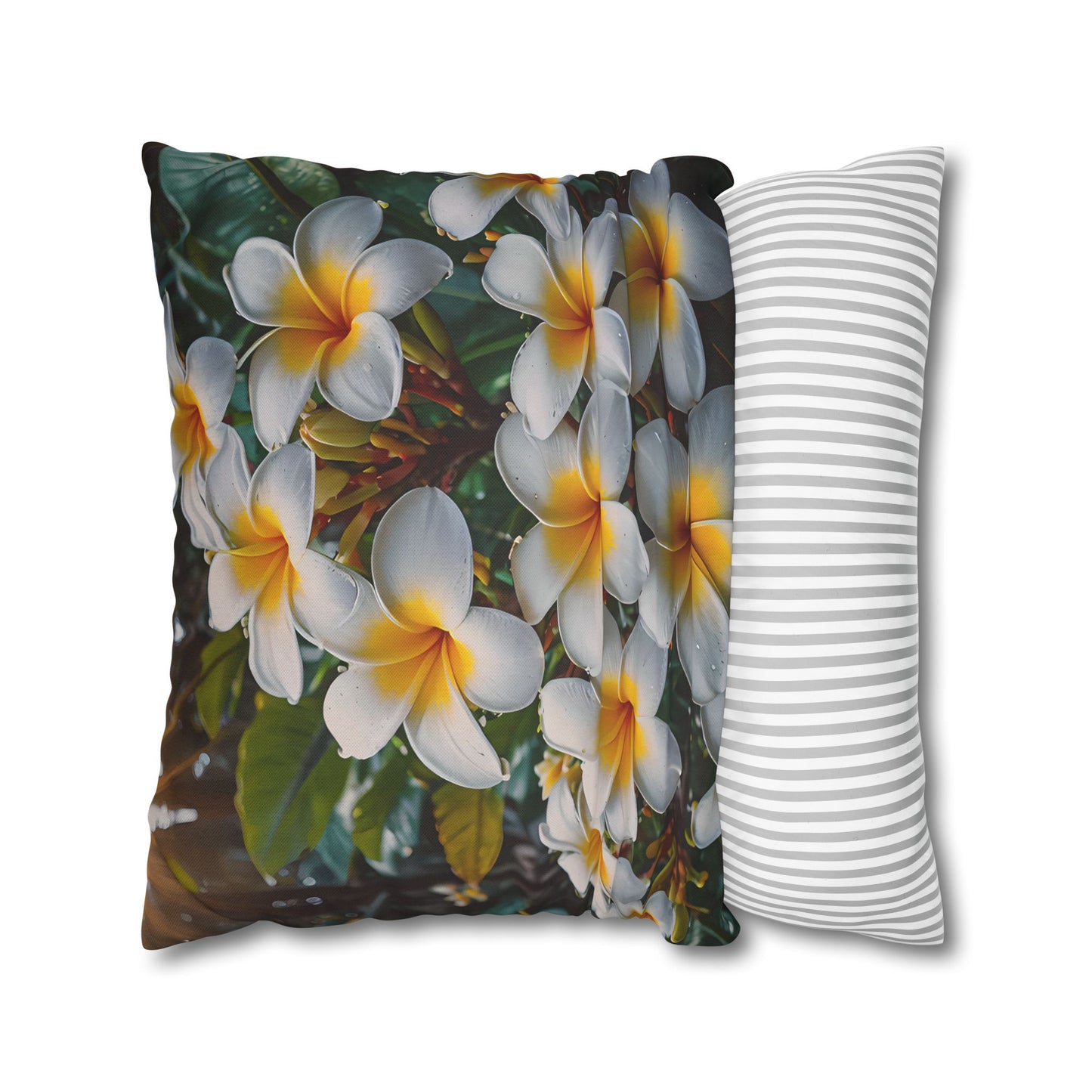 Plumeria Floral Decorative Pillowcase