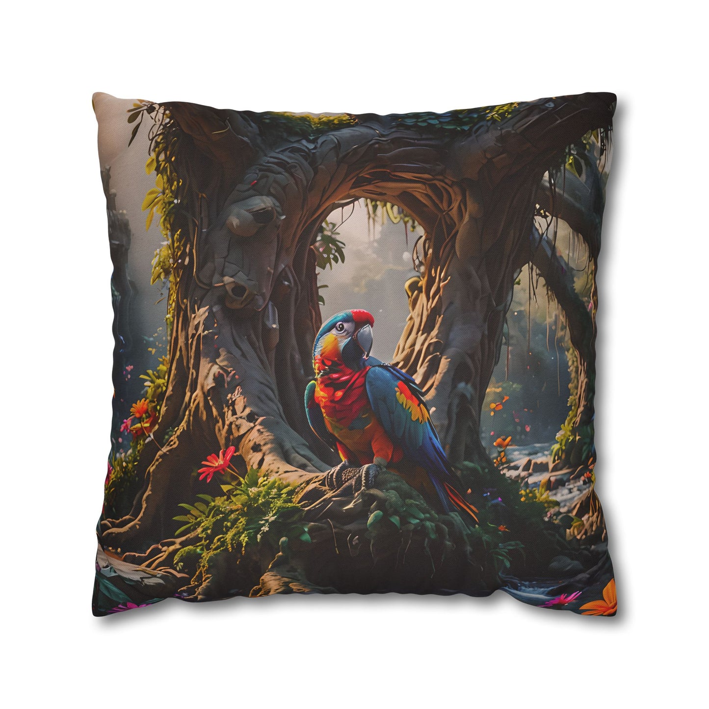 Tropical Paradise Parrot Pillowcase