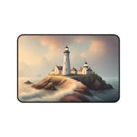 Serene Coastal Lighthouse Desk Mat
