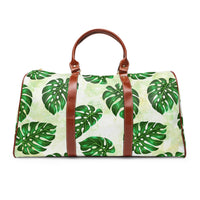 Tropical Monstera Waterproof Travel Bag