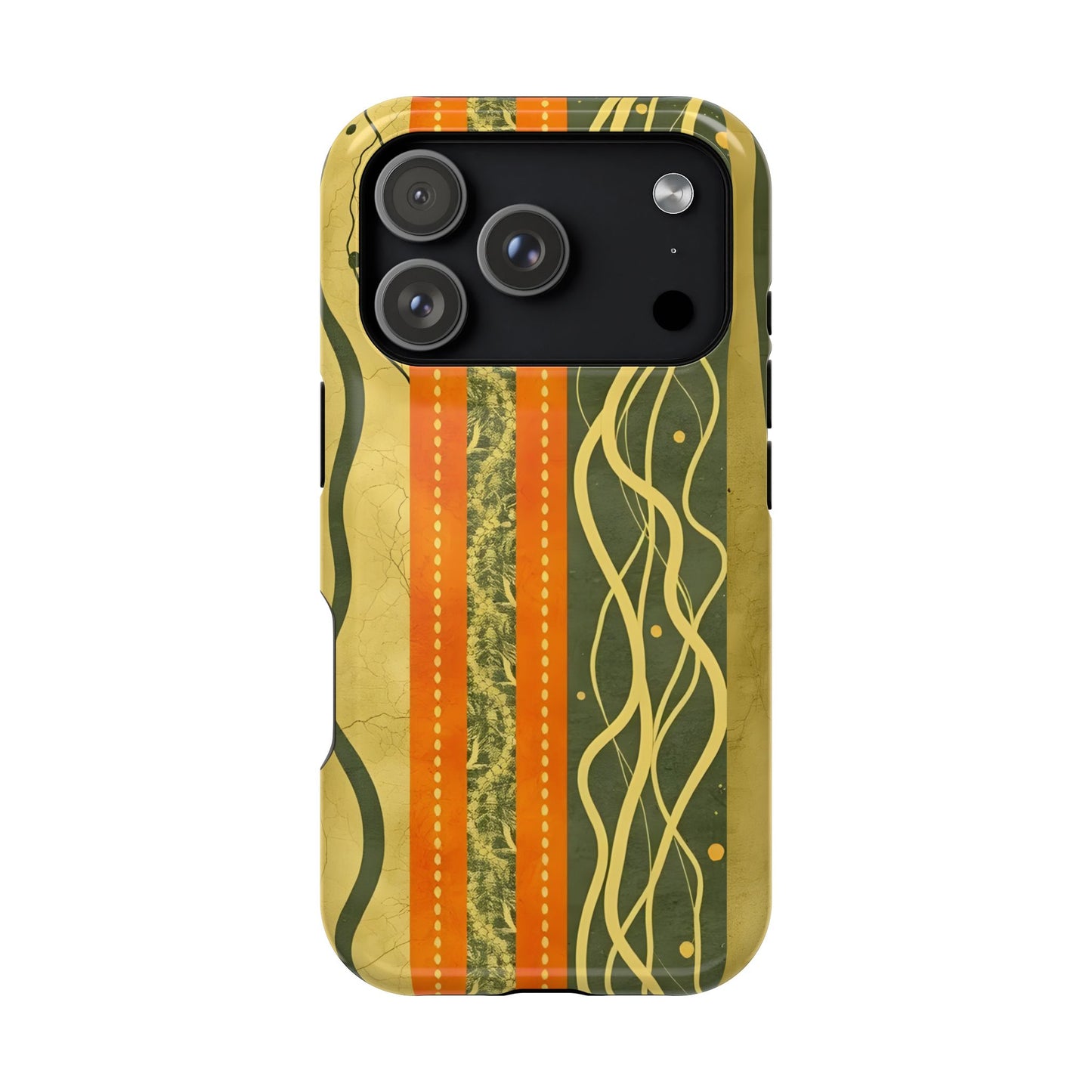 Autumn Colors Stripes Magnetic Phone Case