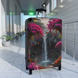 Tropical Waterfall Cabin Suitcase