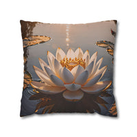Lotus Waterlily Decorative Pillowcase