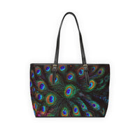 Peacock Feather PU Shoulder Bag