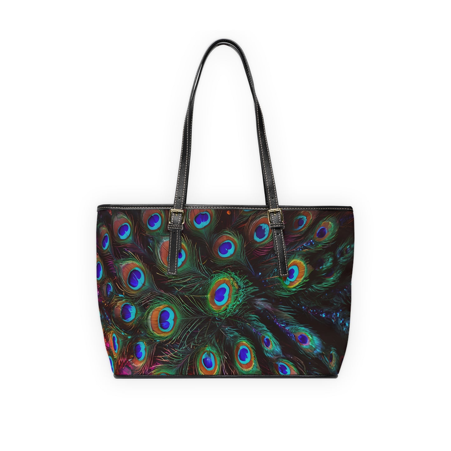 Peacock Feather PU Shoulder Bag
