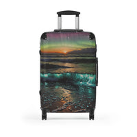 Coastal Bioluminescent Waves Cabin Suitcase