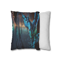 Bioluminescent Waves Decorative Pillowcase