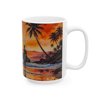 Sunset Surf Ceramic Mug