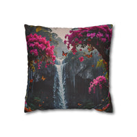 Floral Waterfall Garden Pillowcase