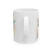 Bridal Tropical Floral Ceramic Mug