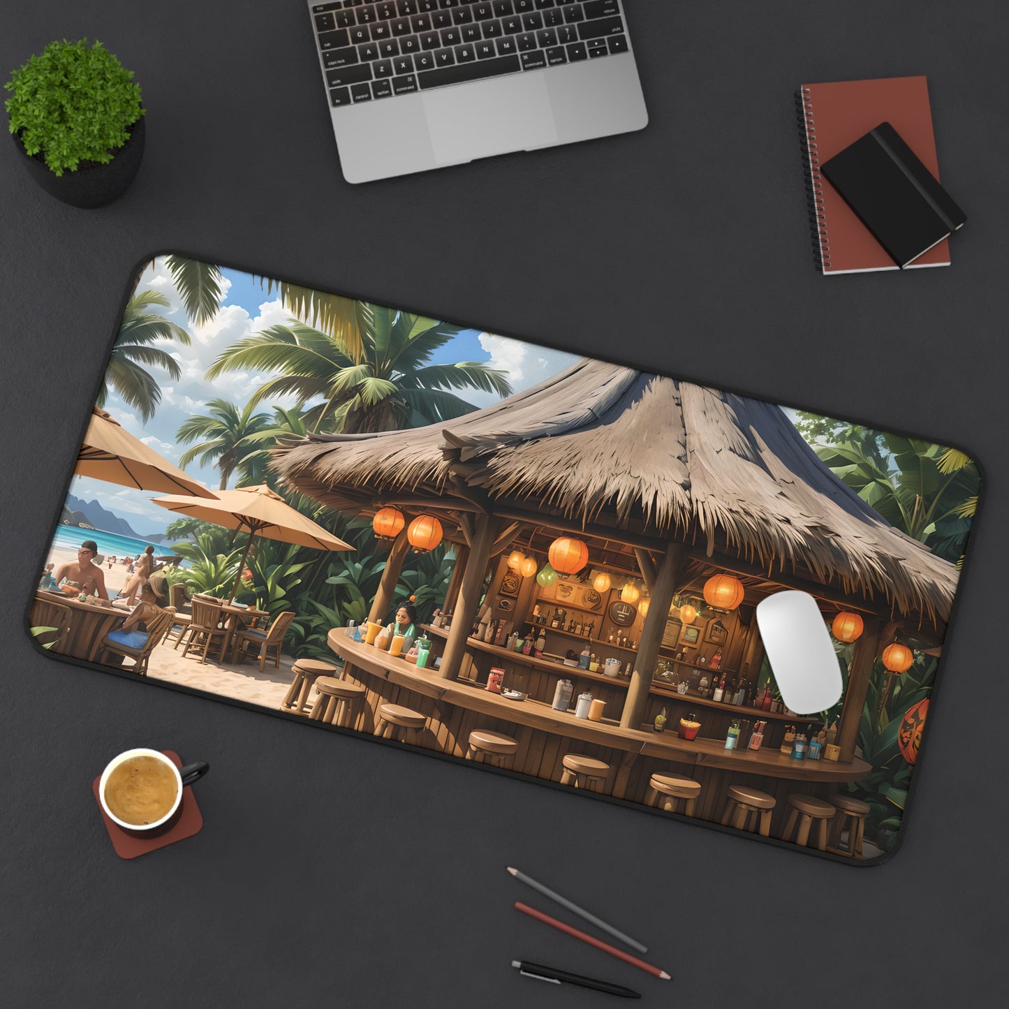 Tropical Tiki Bar Desk Mat