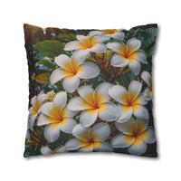 Plumeria Floral Decorative Pillowcase