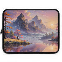 Artistic Mountain Sunset Laptop Sleeve