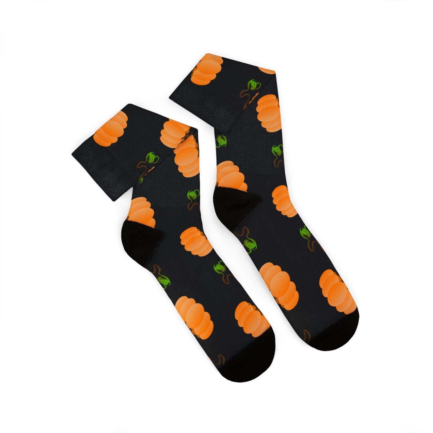 Orange Pumpkin Crew Socks